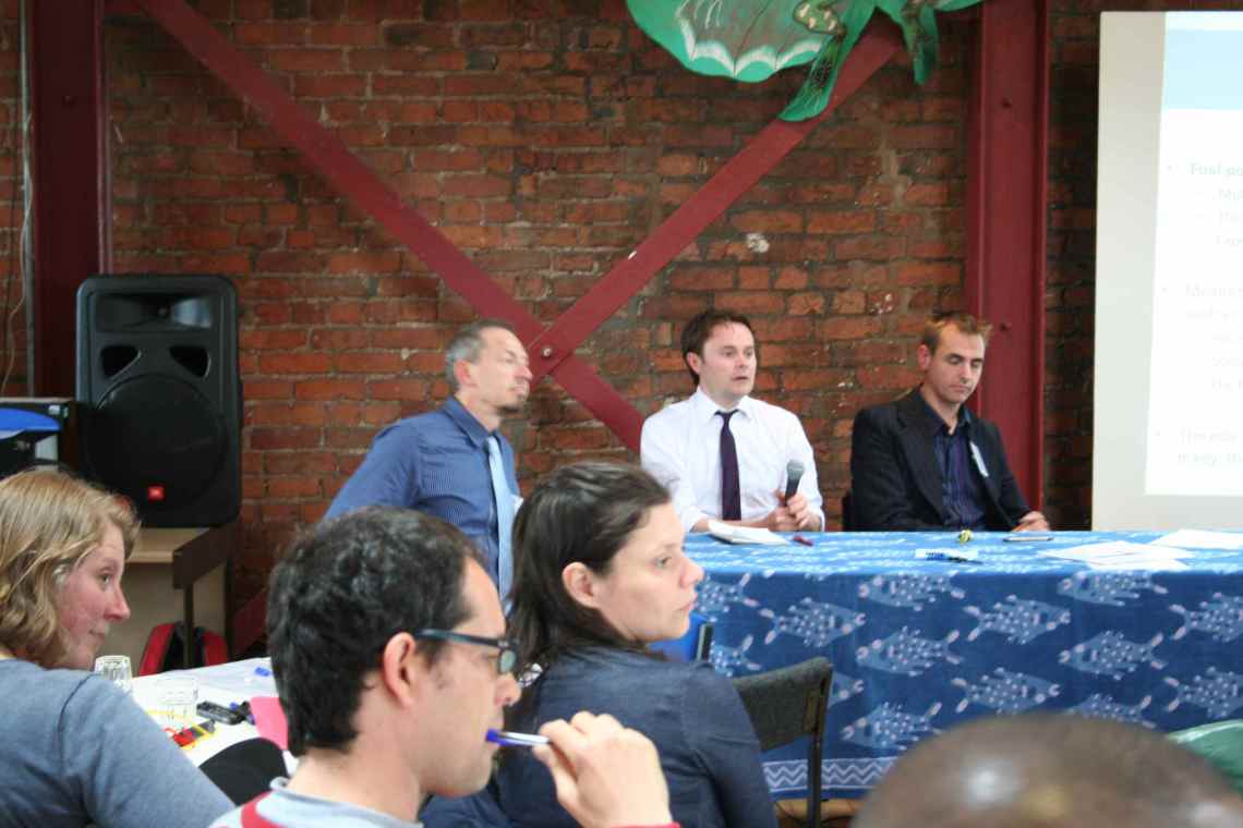 Some of the speakers in the first colloquium session