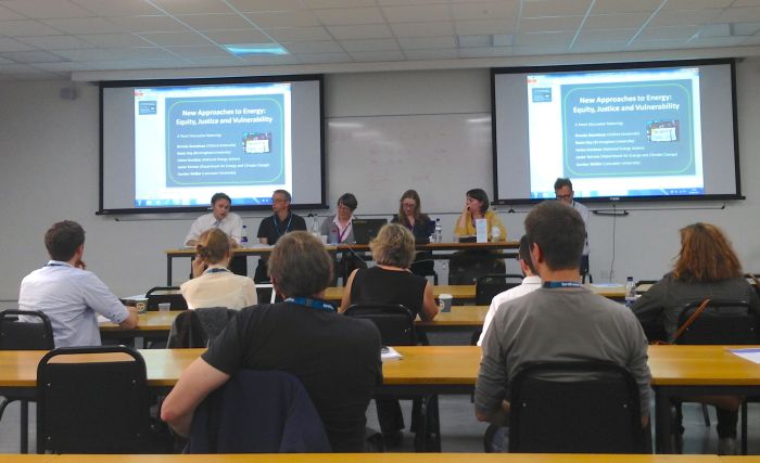 Panelists in the second part of the session on 'New Approaches to Energy: Equity, Justice and Vulnerability'