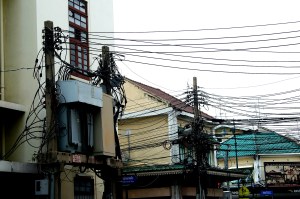 Wire poles  Bangkok