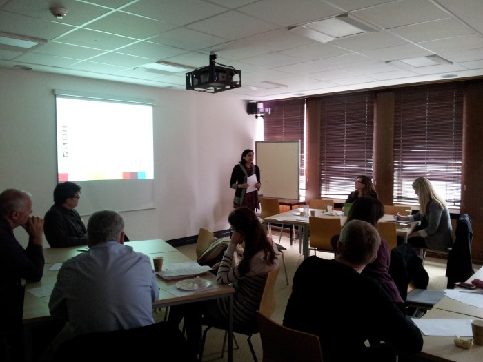 Participants at the workshop. Photo by Jenni Cauvain