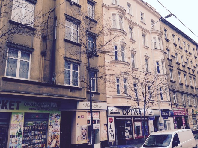 A street in the Prague 7 district. By Saska Petrova.