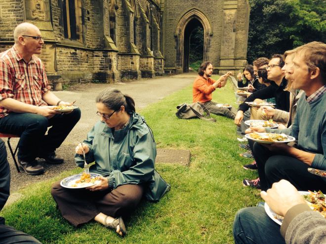 Visiting the Incredible Edible initiative in Todmorden (photo by Saska Petrova).